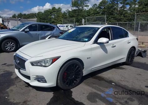 2017 Infiniti Q50 3.0T Red Sport 400/3.0T Signature Edition from USA, damaged, VIN JN1FV7AR2HM870101